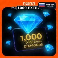 Mobile Legends 1,000 (+155 Extra) Diamonds - Россия, лот №208284