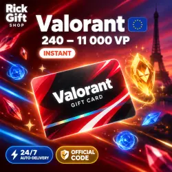 [AUTO 24/7] Valorant 240–11000 VP Prepaid Code (EU)