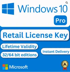 Windows 10 Pro Retail Key – Genuine – Instant Delivery – Global – 1 PC