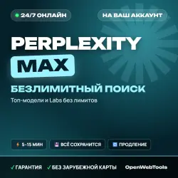 24/7 | Perplexity MAX | Payment to your account | 1 MONTH | Any region
