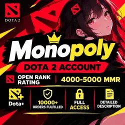 OPEN RATING | 4000–5000 MMR | Dota+ | 10200–12000 ORDER | FULL ACCESS | DESCRIPTION