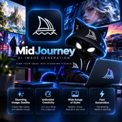 Midjourney Subscription 1 Month - Basic / Standard / Pro / Mega on YOUR Own Account