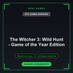 The Witcher 3: Wild Hunt - Game of the Year Edition — EPIC GAMES OFFLINE account | Single-player