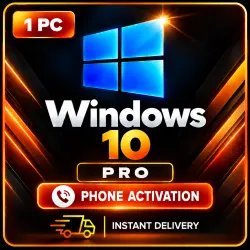 Windows 10 Pro Key | Phone Activation | 1 PC | Instant Delivery