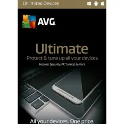 AVG Ultimate 2022 with Secure spec.Software - 3 Devices 1 Year | Subscription Key | EUROPE