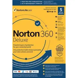 Norton 360 Deluxe 50GB - 5 Devices 1 Year | Subscription Key | GLOBAL