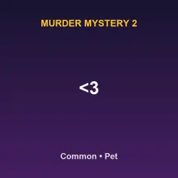 <3 | MM2 | Murder Mystery 2 — Roblox, лот №217895