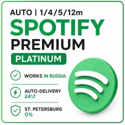 AUTO | 1/4.5/12m SPOTIFY PREMIUM \ PLATINUM WORKS IN RUSSIA