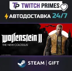 Ru+CIS+China "Wolfenstein II: The New Colossus" Steam Gift auto-delivery 24/7