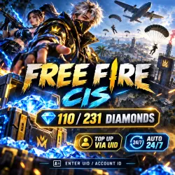 Free Fire CIS — 110 / 231 Diamonds | UID | AUTO 24/7