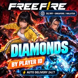 24/7 | FREE FIRE | SINGAPORE / MALAYSIA (SG/MY) | DIAMONDS | PLAYER ID
