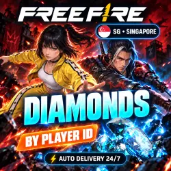 24/7 | FREE FIRE | SINGAPORE (SG) | DIAMONDS | PLAYER ID
