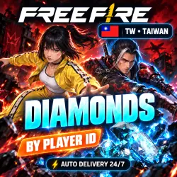 24/7 | FREE FIRE | TAIWAN (TW) | DIAMONDS | PLAYER ID