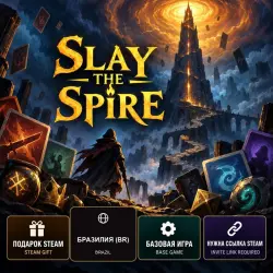 Slay the Spire — Steam Gift, базовая игра, Бразилия (BR)