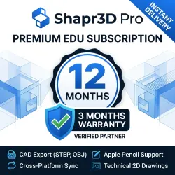 Shapr3D PRO-EDU 1 YEAR | Auto Delivery account