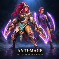Anti-Mage - Spellbreaker's Braid + Личность The Disciples P… — Dota 2, лот №254762