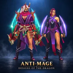 Anti-Mage - Designs of the Dragon + Личность The Disciple`s… — Dota 2, лот №254785