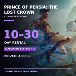 Prince of Persia: The Lost Crown Complete | PS4 / PS5 P2 | 10–30 day rental