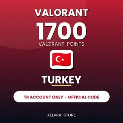 ТОЛЬКО ТУРЦИЯ — VALORANT 1700 VP · TR аккаунт · Валорант По…, лот №254836