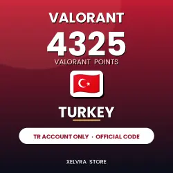 ТОЛЬКО ТУРЦИЯ — VALORANT 4325 VP · TR аккаунт · Валорант По…, лот №254852