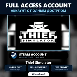 Thief Simulator - Steam Account with FULL ACCESS | The Account is Yours | Online