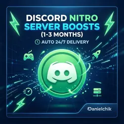 Discord Nitro Server Boost 1-3 Months Auto | Danielchik