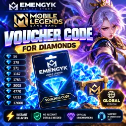 Mobile Legends: Bang Bang | Diamonds Top-Up Code | GLOBAL | AUTO 24/7