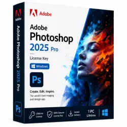 Adobe Photoshop 2025 Professional | Perpetual License Key | Windows | Instant Deliver