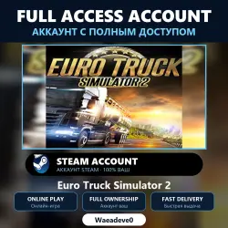 Euro Truck Simulator 2 - Steam Account with FULL ACCESS | The Account is Yours | Online