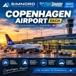EKCH COPENHAGEN AIRPORT Scenery by SimNord MSFS 2024/2020