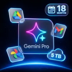 Google Gemini AI Pro (18 Months) + 5 TB Google Drive | No login