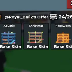 Bundle 3 Base skins Aquatic + Christmas + Halloween (Base S… — Roblox, лот №218110