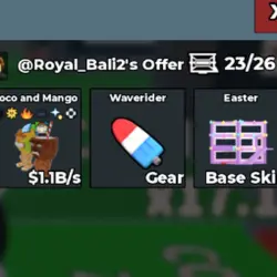 Bundles Coco and Mango 1.1B s + purple Easter egg Base Skin… — Roblox, лот №218115