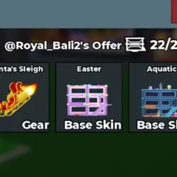 Bundles Santa Sleight + Easter egg purple + Aquatic blue ba… — Roblox, лот №218117