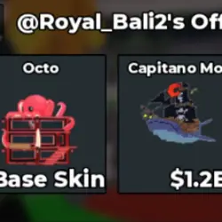 Capitano Moby 1.2B s + Octo Base skin (Base Skin) — Roblox, лот №218131