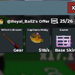 Capitano Moby 1B s + Easter Base Skin + Fly gear Witch's Br… — Roblox, лот №218132