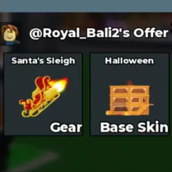 Santa Sleight + Halloween Base skin (Base Skin) — Roblox, лот №218327