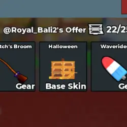 Waverider + Witch's Broom + Base Skin (Base Skin) — Roblox, лот №218363