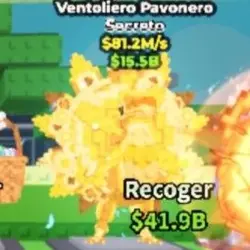 !! Ventoliero pavonero gold 81 m s (Секретный персонаж) — Roblox, лот №218537