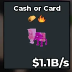 #AB Candy Cash or Card 1.1B s Has Fire Trait and Taco Rewor… — Roblox, лот №218565