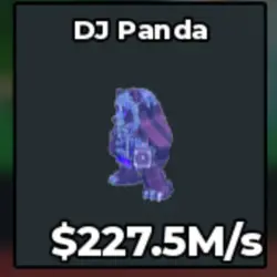 #AB Crystal DJ Panda (Секретный персонаж) — Roblox, лот №218567