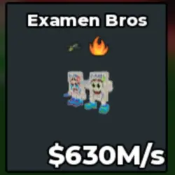 #AB Examen Bros 630M s Has Fire and Bombardilo Trait (Секре… — Roblox, лот №218583