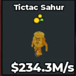 #AB Gold Tictac Sahur Has Lucky Coin Trait (Секретный персо… — Roblox, лот №218623