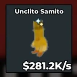 #AB Gold Unclito Samito 1 Trait (Brainrot God персонаж) — Roblox, лот №218625