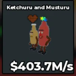 #AB Ketchuru and Musturu 403.7M s With Chocolate Trait and … — Roblox, лот №218629