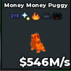 #AB Lava Money Money Puggy Has 1YR TraiT (Секретный персона… — Roblox, лот №218649