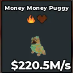 #AB Money Money Puggy Has Chocolate and Fire Rare Trait (Се… — Roblox, лот №218661