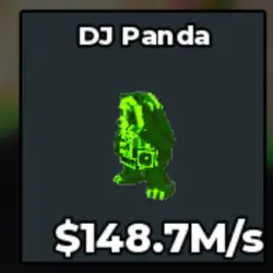 #AB Radioactive DJ Panda (Секретный персонаж) — Roblox, лот №218675