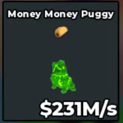 #AB Radioactive Money Money Puggy (Секретный персонаж) — Roblox, лот №218680