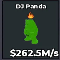 #AB Rainbow DJ Panda Fire Trait (Секретный персонаж) — Roblox, лот №218682